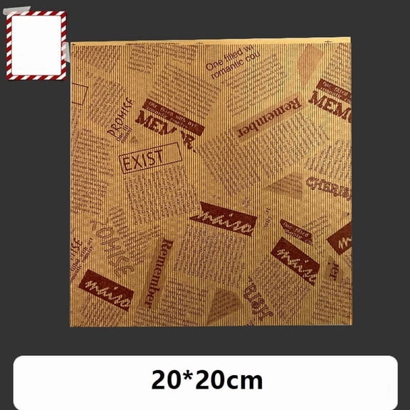 Disposable Grease-Resistant Sandwich Wrapping Paper 50 Sheets for Burgers, Wraps, Fried Foods & Meal Prep
