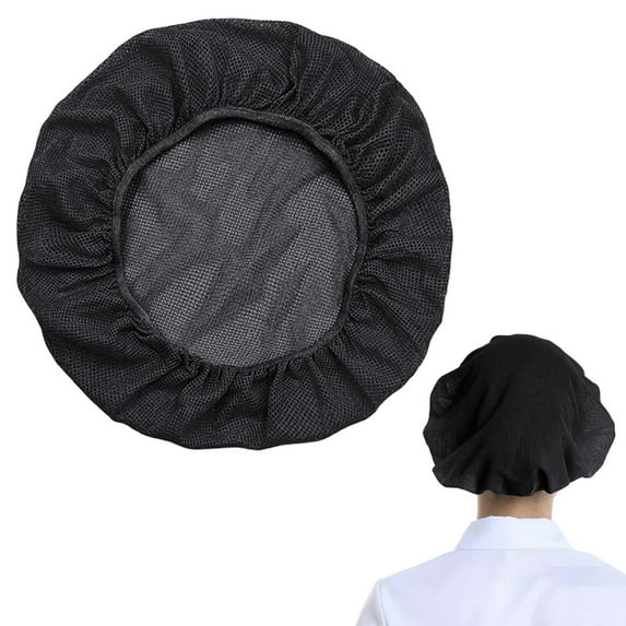 Disposable Hair Cap Dust Proof Net, Adjustable Mesh Cooking Hats for Kitchen Workers, Reusable Washable Restaurant Beanie, Unisex Service Work Cap, 1 Pack