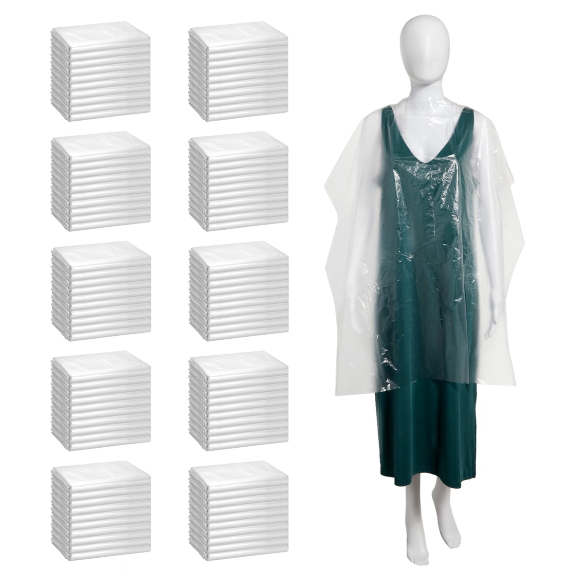 Disposable Hair Capes for Salon, for Kids and Adults (35.4 x