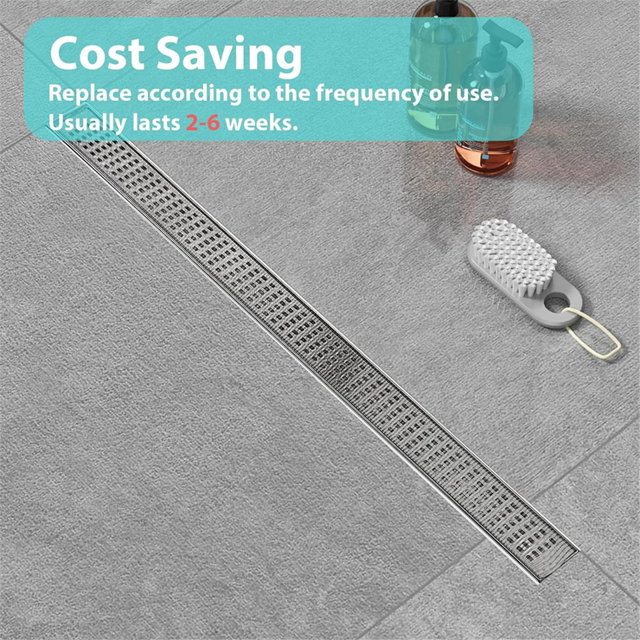 Disposable Hair Catcher Shower Drain Mesh Stickers, DIY Shower Drain