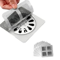 Disposable Hair Drain Stickers, New Upgrade Disposable Floor & Shower Drain Hair Catcher, Bathroom Shower Drain Protector with Mesh Cover & Square Screen(1Pcs)