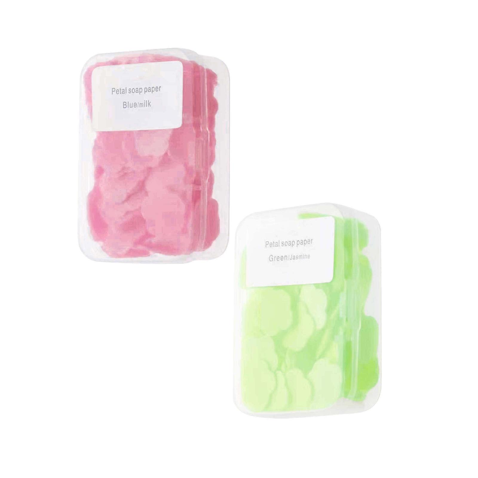 Disposable Hand Paper Portable Travel Hiking Hand Washing Bath Toilet Paper Soap Sheet Skin
