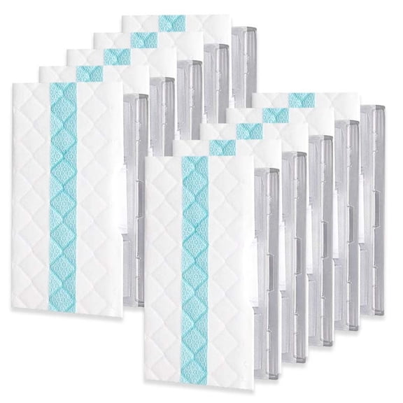 Disposable Hard Floor Pad Refills, 10 Pack, 5.91*9.84in, Compatible with Shark VM252 VACMOP Pro VM22 VM20 VM21 VM200 VMP30