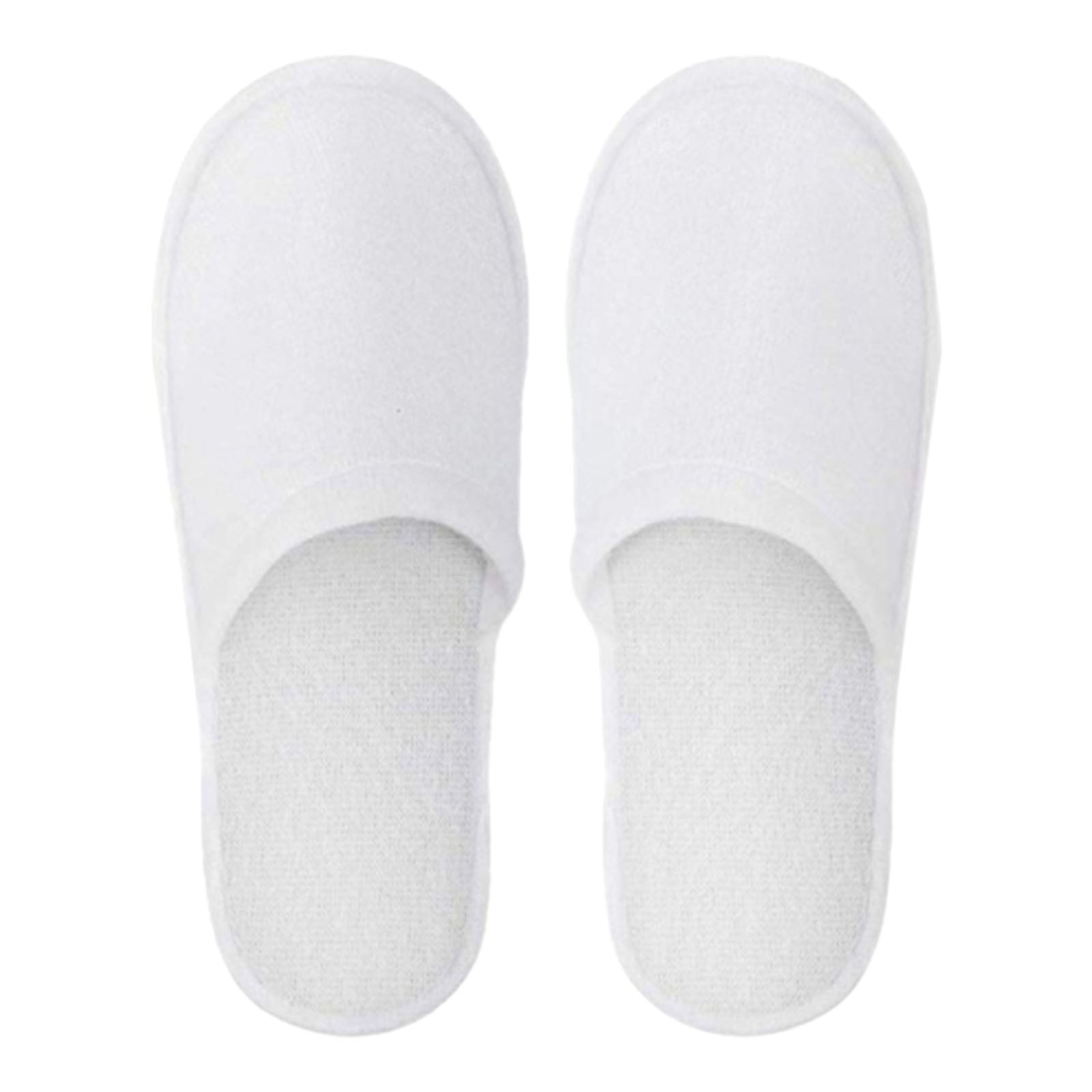 Disposable Hotel Slippers for Guests, Plush Spa Slippers with Non-Slip Soles for Travel, Home Use, Salons, And Events, Individually Wrapped for Hygiene Harlik