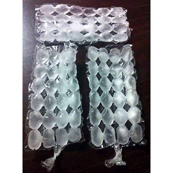 Disposable Ice Cube Bags 100 Pack, 2400 Ice Cubes Maker Bags, Clear Freezer Bags for Easy Ice Storage, Fast Freezing Ice Tray Alternative for Home, Party, Camping, Picnic and Outdoor Use
