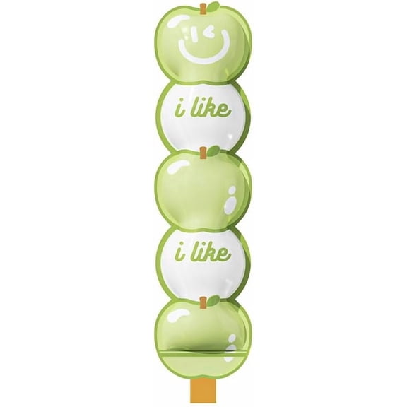 Disposable Ice Cube Bags, Apple Shaped, Red