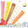 thumbnail image 1 of Disposable Ice Popsicle Mold Bags 100 Pcs,Freezer Tubes With Zip Lock Seal Funnel,Recyclable Ice Popsicle Mold Bag,Ice Bags for DIY Ice Pops,Yogurt Sticks,Juice and Fruit Smoothies (Clear), 1 of 7