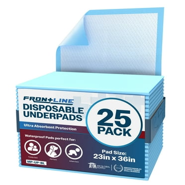 Disposable Incontinence Underpads 23'' X 36'' 25 Count Super Absorbent Bed Covers Pad High Absorbency