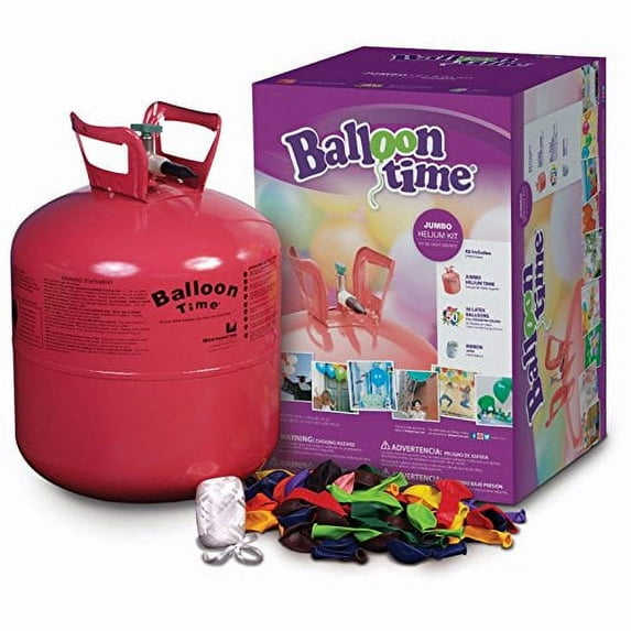 Disposable Jumbo Helium Tank, 50 Balloons included Great Quality