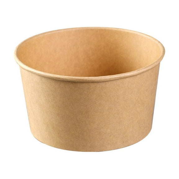 Disposable Kraft Paper Food Containers With Lids, Microwaveable Freezer Safe Leak-Proof Stackable, 50 Pack Reusable Lunch Bowls For Meal Prep Takeout School Work Camping