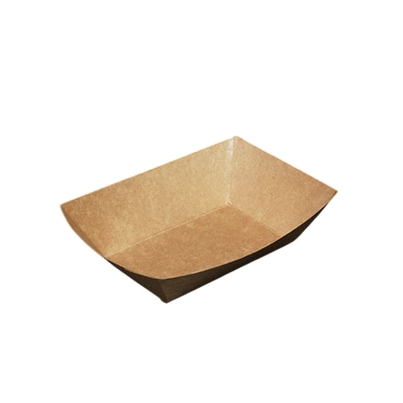 Disposable Kraft Paper Lunch Boxes 100-Pack Greaseproof Microwave Safe 16x12x5cm Open Food Containers for Chicken Rice Fries Takeout