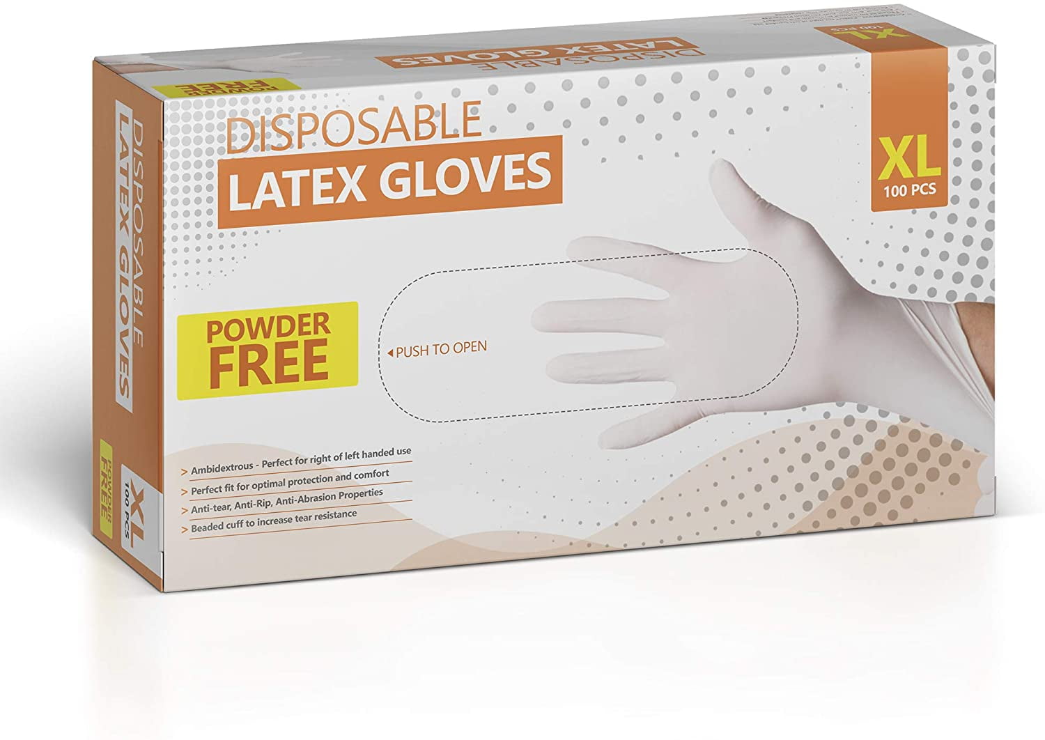 Bodichek Latex Disposable Gloves Powder Free Small 100 Pack   main image 1