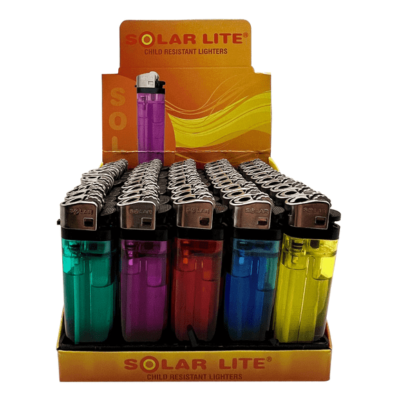 Disposable Lighters (Pack of 100) | Solar Lite® - Bonus Free 5-Pack lighters Included with Every 100pk Purchase.