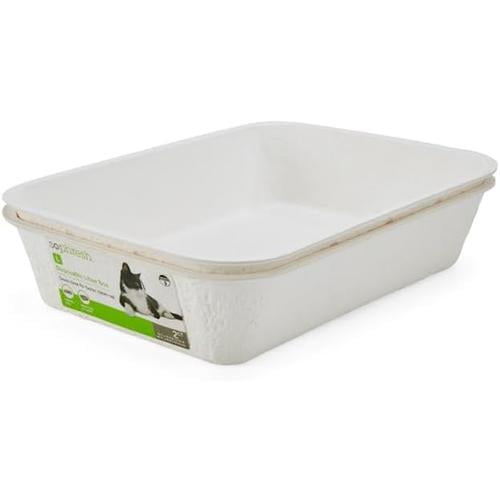 Disposable Litter Box Set, 16.7" L X 12.6" W X 4.3" H