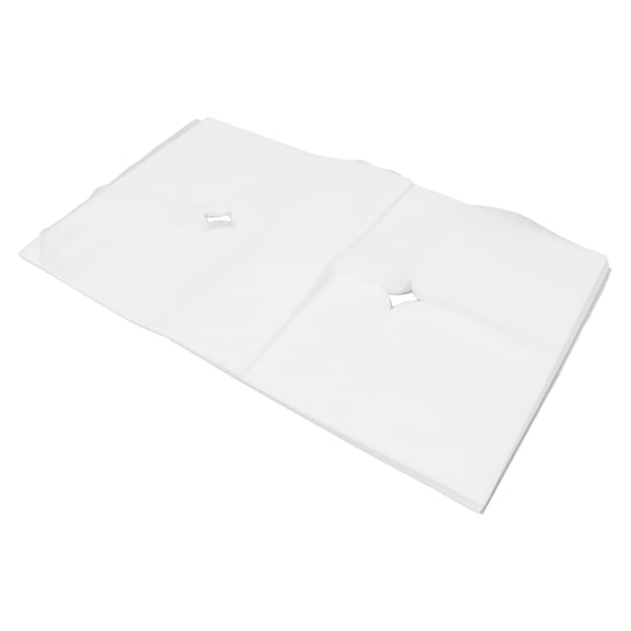 Disposable Massage Bed Face Rest Covers, Non-Woven Fabric, White, 100 Count