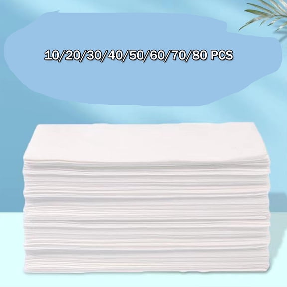 Disposable Massage Table Sheets, Disposable Bed Sheets fot Massage Table, Disposable Bed Covers for Lash Bed, Tattoo, Spa, Esthetician, 31 * 71 inches (White)
