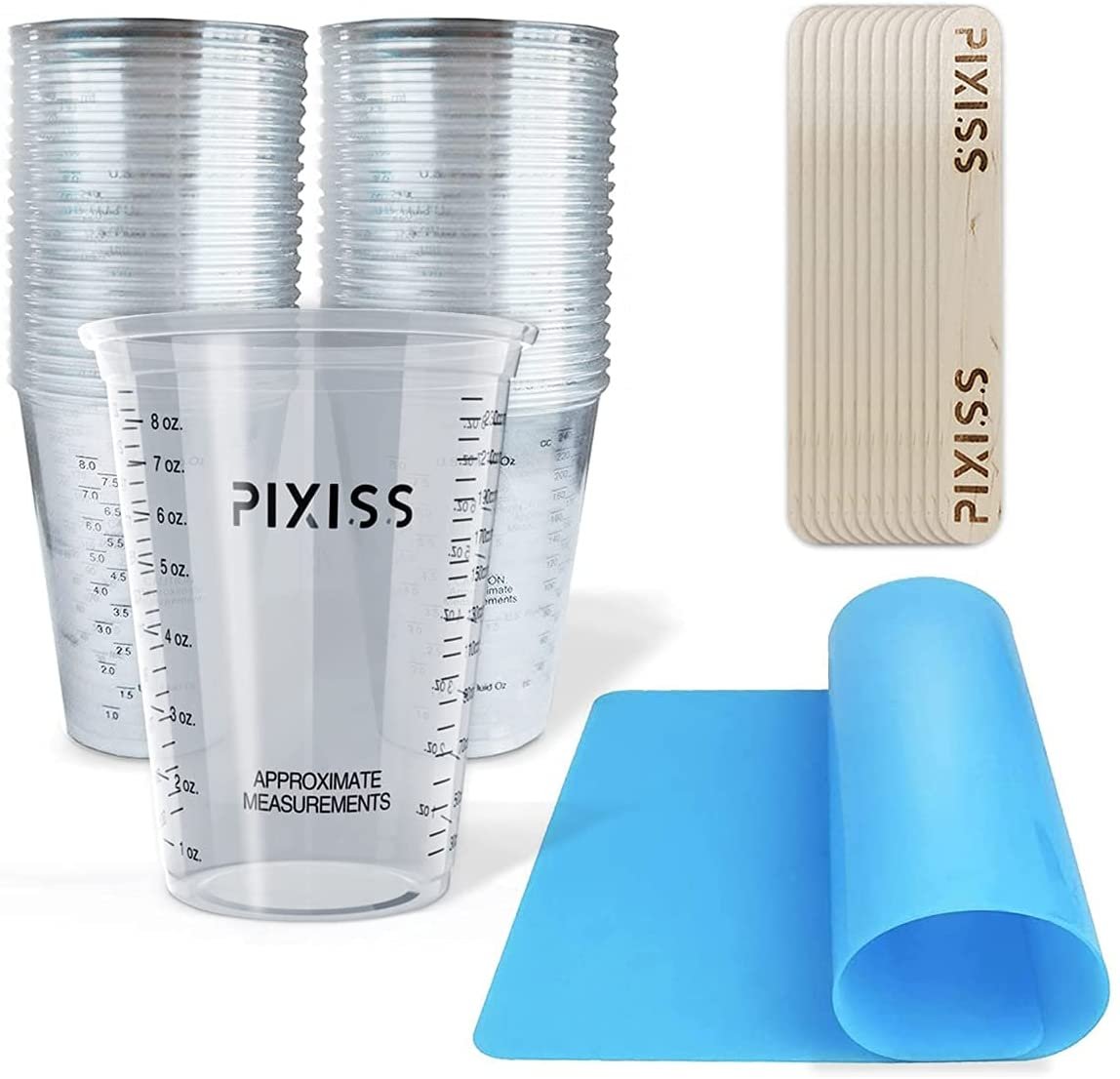 Disposable Measuring Cups For Resin - 20x Pixiss 10 Ounce