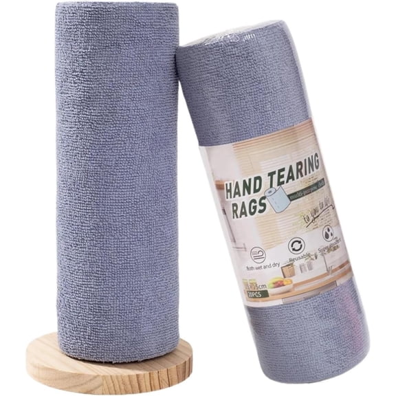 Disposable Microfiber Cleaning Cloths - Hand-Tearable for Kitchen Dishes, Household Wiping & Towel Replacement(20/30pcs)