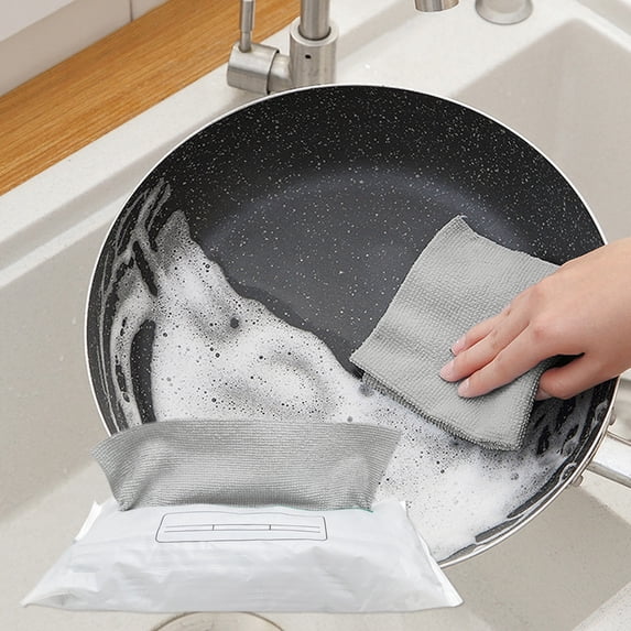 Disposable Microfiber Dishcloths 20 Pack 8.7x8.7 in Thick Highly Absorbent Reusable Cleaning Cloths Soft Non Scratch Rags for Kitchen Dishes Glass Car