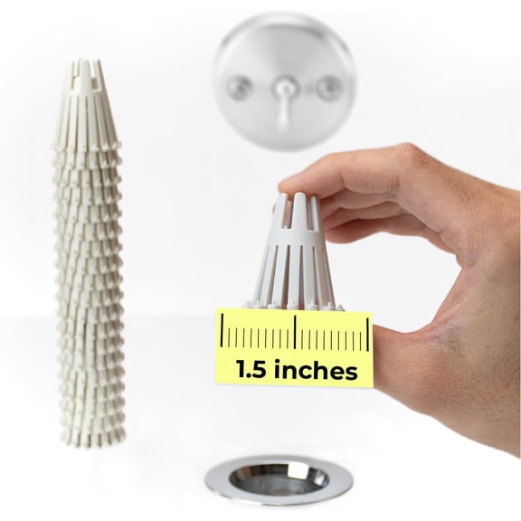 Disposable Mini 20 Pack | Extra Small Bathtub Hair Catcher Strainer Trap for 1.5 inch Tub Drain | Eco-Friendly Bioplastic