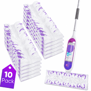 Disposable Mop Pads for PowerMop Multi-Surface Mopping Pad Refills | Safe on All Finished Floors | Compatible with PowerMop 10 Count