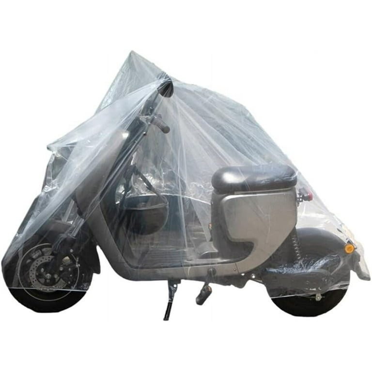 Disposable Motorbike Cover Sovob Rainproof Ashproof Electric Vehicle Cover Electric Skooter Transparent Cover Waterproof Dust Proof Motorcycle Cover For Outdoor Indoor L 120Cm X 260Cm Walmart