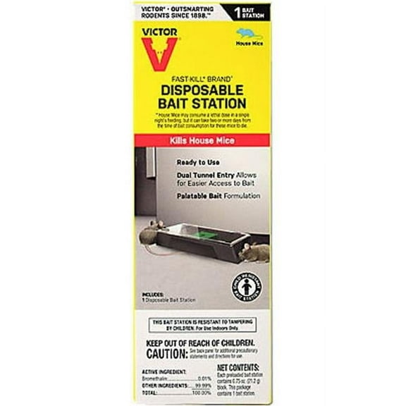 Disposable Mouse Bait Station, Pack of 8