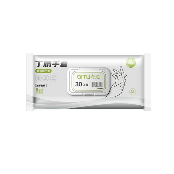 Disposable Nitrile Dishwashing Gloves for Women & Men - Food Grade, Chemical-Resistant, High Elasticity | 30-Pack (S/M/L) for Kitchen Cleaning & Household Chores