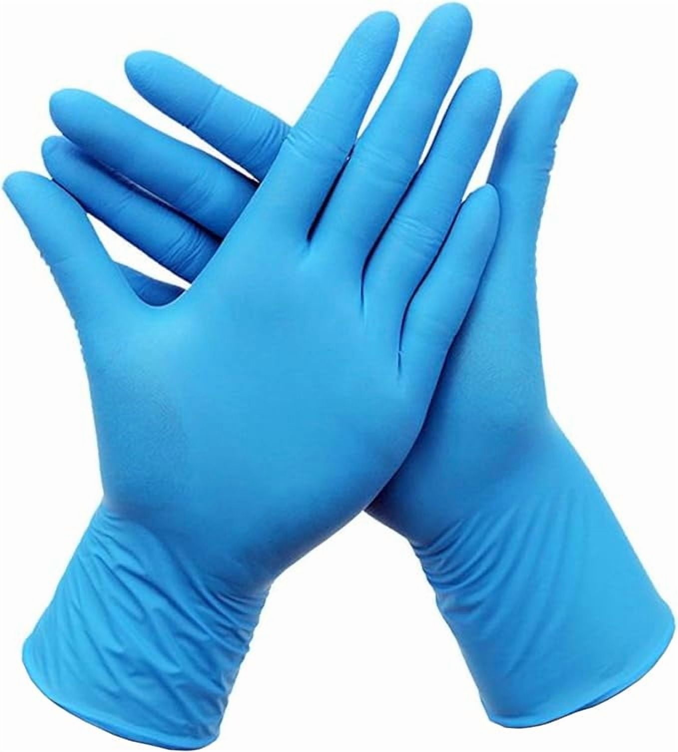 Nitrile Gloves - 4 mil - Box of 100 (S, M, L, XL, 2XL) | 100% Nitrile Gloves | Durable & Easy-to-Wear | Blue
