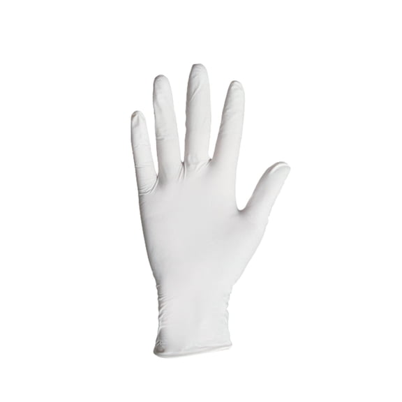 Disposable Nitrile Exam Gloves, Medium, Box of 100, White Nitrile Gloves Disposable Latex Free, Cleaning, Cooking & Esthetician, Food-Safe, Powder-Free, Non-Sterile