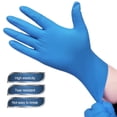 thumbnail image 1 of Disposable Nitrile Gloves, Food Safe for Kitchen Cleaning, Multipurpose Household Rubber Gloves for Cooking, Baking, and Beauty Tasks, 1 of 7