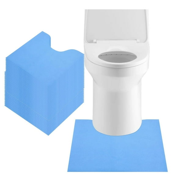 Disposable Non Slip Toilet Mats 12Pack, Absorbent Toilet Floor Protector from Urine,19.5 x 21.5in