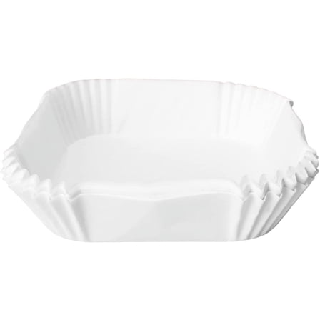 Disposable Non-Stick Air Fryer Parchment Paper Liner 80Pcs, 6.3 inch Square Oil-Proof Water-Proof Parchment Paper for Air Fryer Microwave & Oven (Brown)