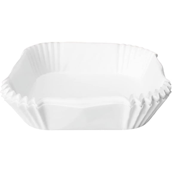 Disposable Non-Stick Air Fryer Parchment Paper Liner 80Pcs, 6.3 inch Square Oil-Proof Water-Proof Parchment Paper for Air Fryer Microwave & Oven (Brown)