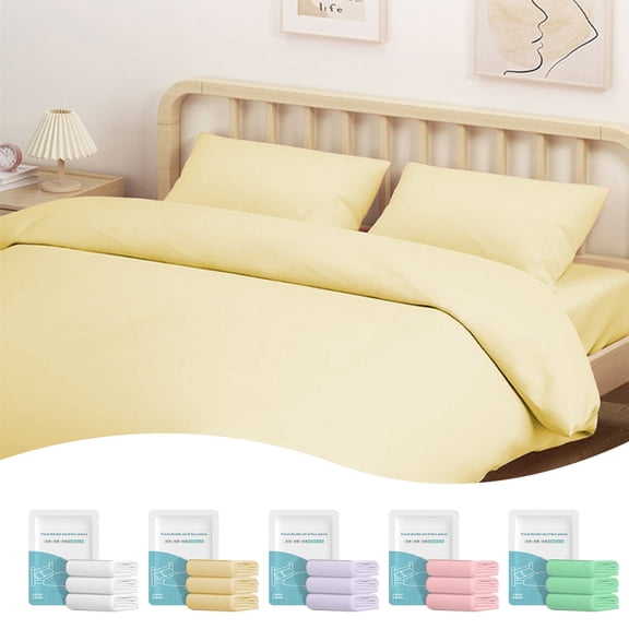 Disposable Non-Woven Bed Sheet for Hotel Travel and Camping Double Bedding Cover