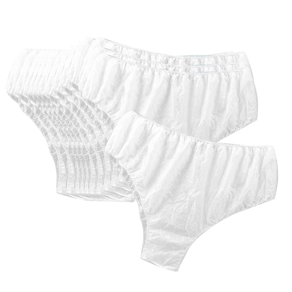 Disposable , Non Woven Fabric Healthy Mid Waist Design Panties, for SPA Men , White