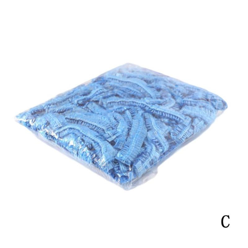 "Disposable One-off Hotel Home Shower Bathing Clear Hair Elastic Caps Hats "