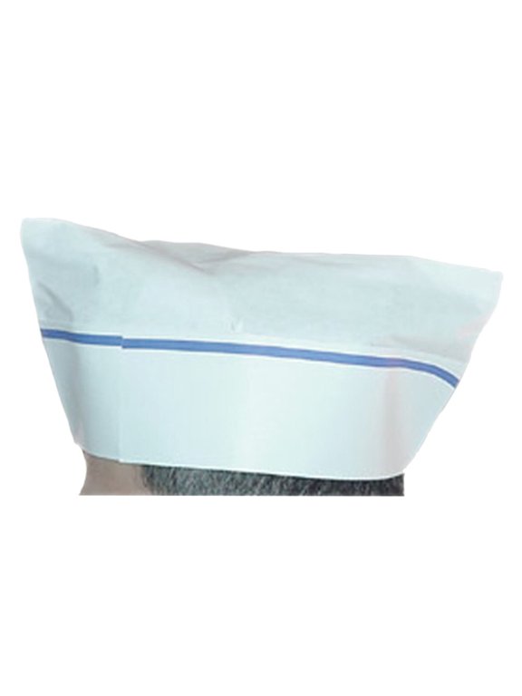Disposable Overseas Hat One Size Fits All Box Of 100 Blue