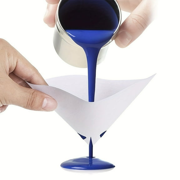 Disposable Paint Filter Funnel, Single-Use Strainer for Water-Based & Oil-Based Paint Mixing