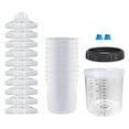 thumbnail image 1 of Disposable Paint GunCup Spray GunCup Liner and Cap System 20 Oz (600 Ml) Paint Sprayer Mixing Cup for HVLP, 1 of 6