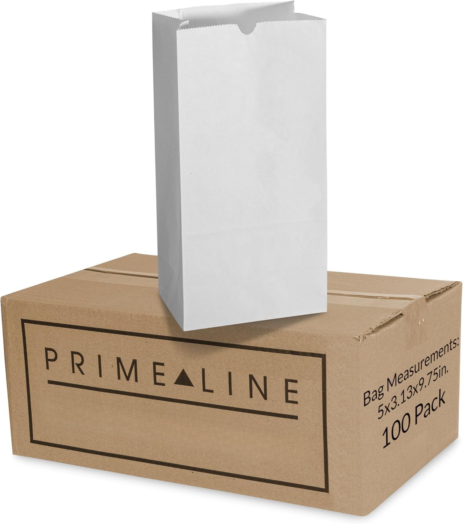 Disposable Paper Bags, White Lunch Bags, Extra Small Paper Bags for ...