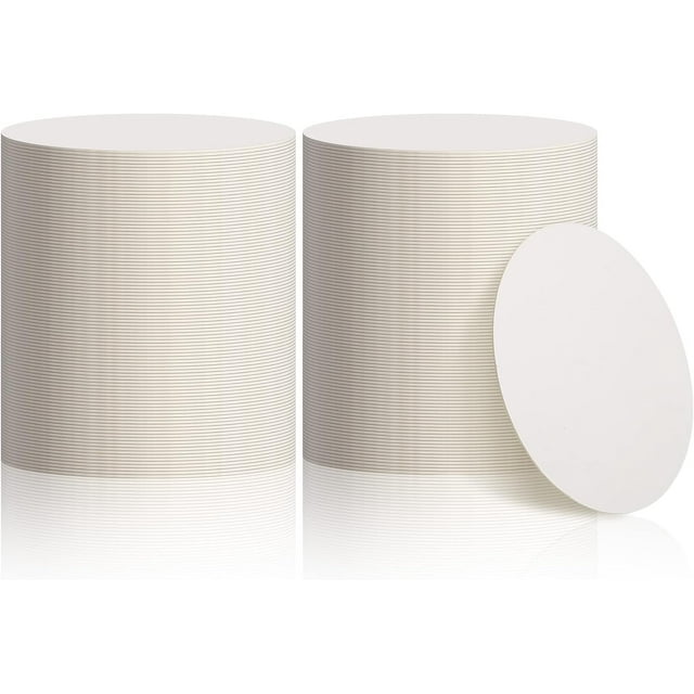 Disposable Paper Coasters 3.54-Inch Bulk White Cardboard Coasters for ...