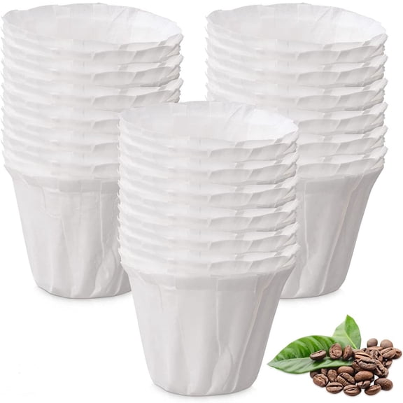 Disposable Paper Coffee Filters, Paper Filters for Keurig Single Brewer Reusable Cups, K-cup Coffee Pods, Fits All Brands Reusable K Cups