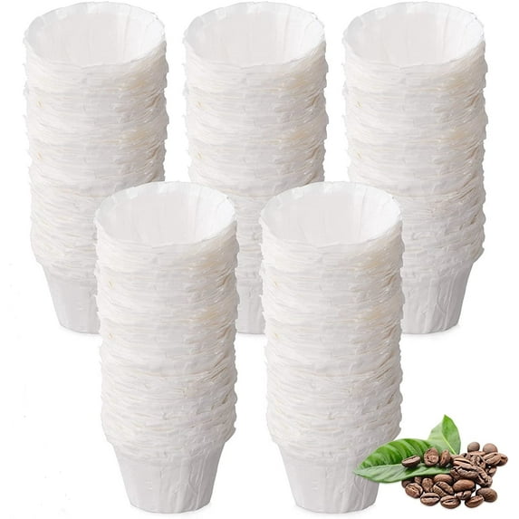 Disposable Paper Coffee K Cup Filters for Keurig Single Brewer Reusable Cups, K-cup Coffee Pods, Fits All Brands Reusable K Cups (500)