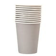 thumbnail image 1 of Disposable Paper Cups, 10Pcs 9oz Colorful Party Paper Cups Disposable Paper Cups Party Cups Drinking Cups, Thickened Paper Cups for Party Diy Crafts and Holiday Celebrations(Grey,2.9x2.9x3.3"), 1 of 7