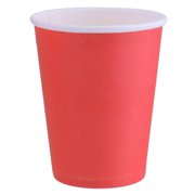 Disposable Paper Cups Paper Bubbler Cup Plain Solid Colours DIY Party Tableware