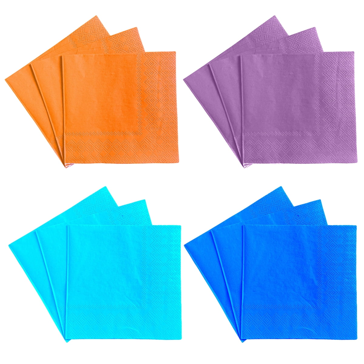 Disposable Paper Dinner Napkins for Parties, Birthdays, Graduations