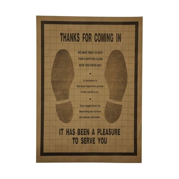 Disposable Paper Floor Mats - 500 Count, Heavy Duty Biodegradable Auto Floor Protection
