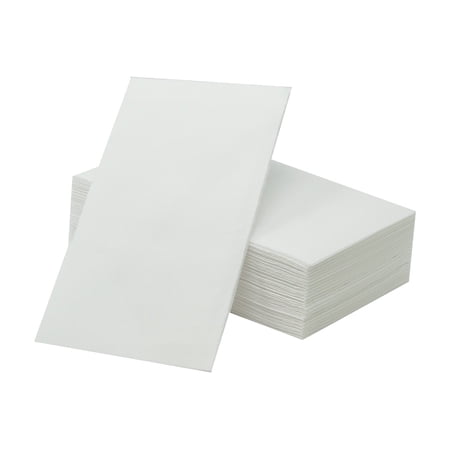 Disposable Paper Guest Hand Towels for Bathroom Linen Feel Guest Napkins, Absorbent, White Hand Towels Disposable For Bathroom, Kitchen, Weddings, Parties, Or catered Events Pack of 100 - Posh Setting