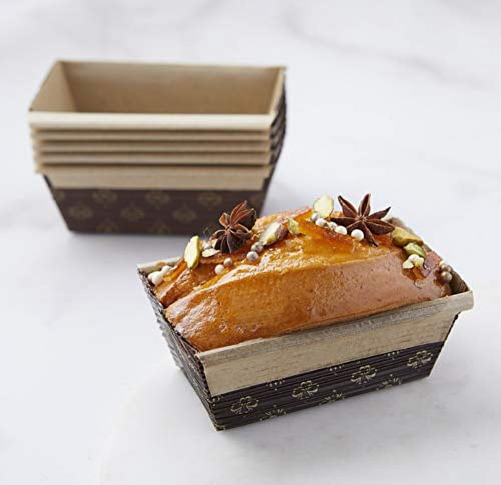 Disposable Paper Loaf Pan Molds, All Natural Made, Recyclable